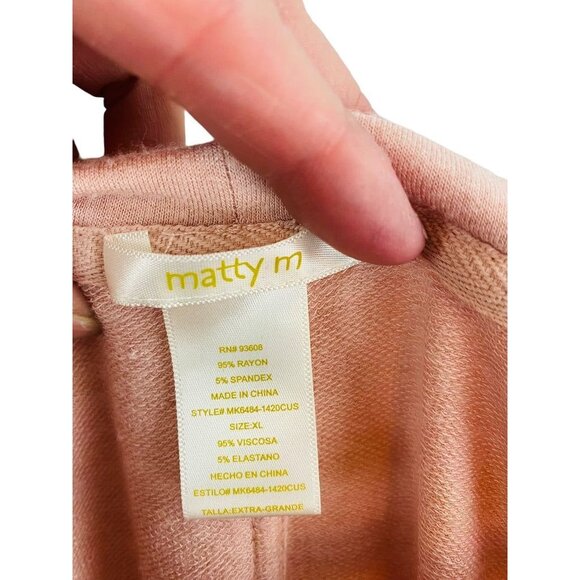 Medium Matty M Women's Pink Soft Short Sleeve Hi Lo Tshirt - Picture 13 of 16